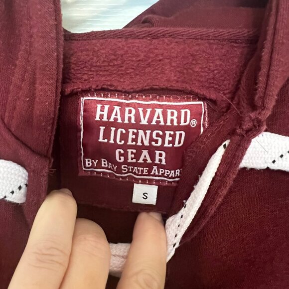 HARVARD University - Womens Maroon Pull Over Hoodie Sweatshirt - Size Small - Picture 4 of 4